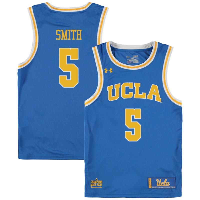 Men #5 Chris Smith UCLA Bruins College Basketball Jerseys Sale-Blue - Click Image to Close